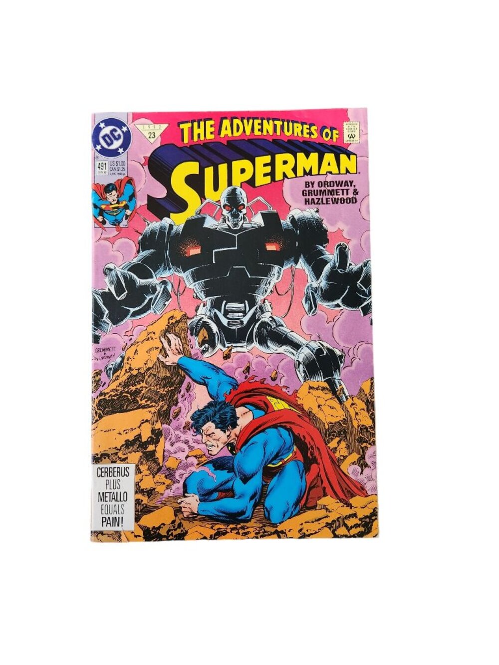 DC Comics The Adventures Of Superman #491 1992 Comic Book Bagged Boarded